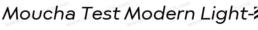 Moucha Test Modern Light字体转换